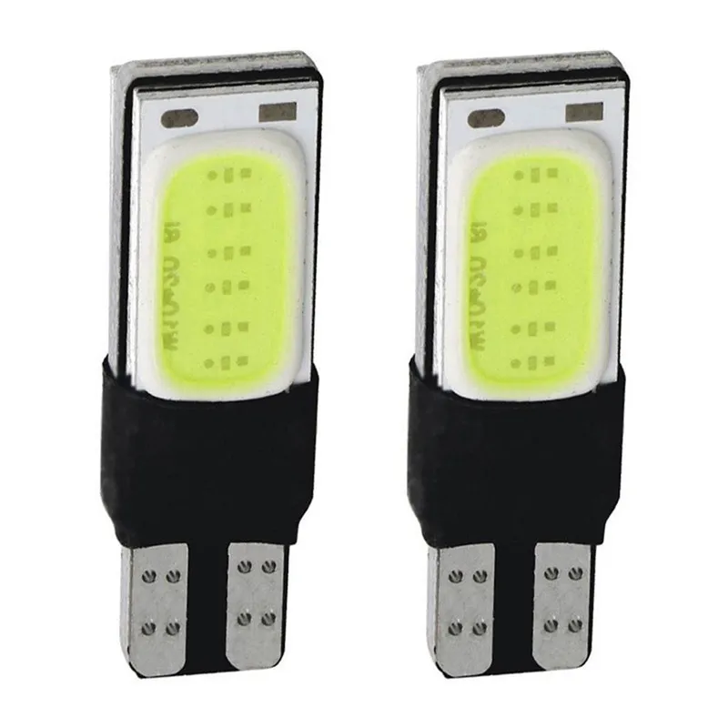 

New 2Pcs T10 194 Double-sided 5W High Quality Low Consumption Ultra Long Life COB LED Light Car Vehicle Interior Light#268464