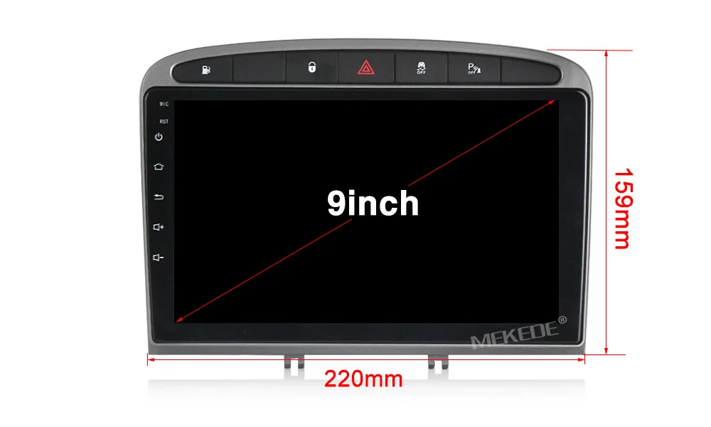 MEKEDE 9853 4G LTE Android 9 4 Гб 64 ГБ Автомобильный мультимедийный плеер для peugeot 408 для peugeot 308 308SW аудио Радио стерео головное устройство