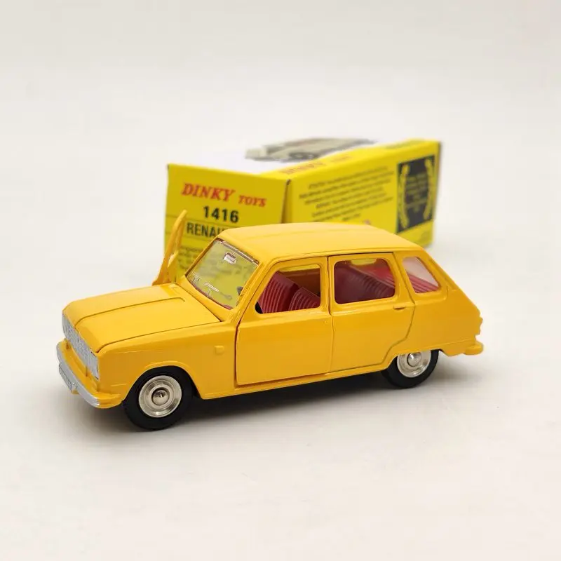 Атлас 1/43 Dinky Toys 1416 для Renault 6 коллекционные ЖЕЛТЫЕ модели автомобилей| |
