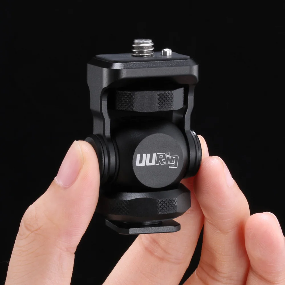 

UURig Mini Camera Monitor Mount Bracket Holder with Cold Shoe for Canon Sony Nikon DSLR Cameras Accessories