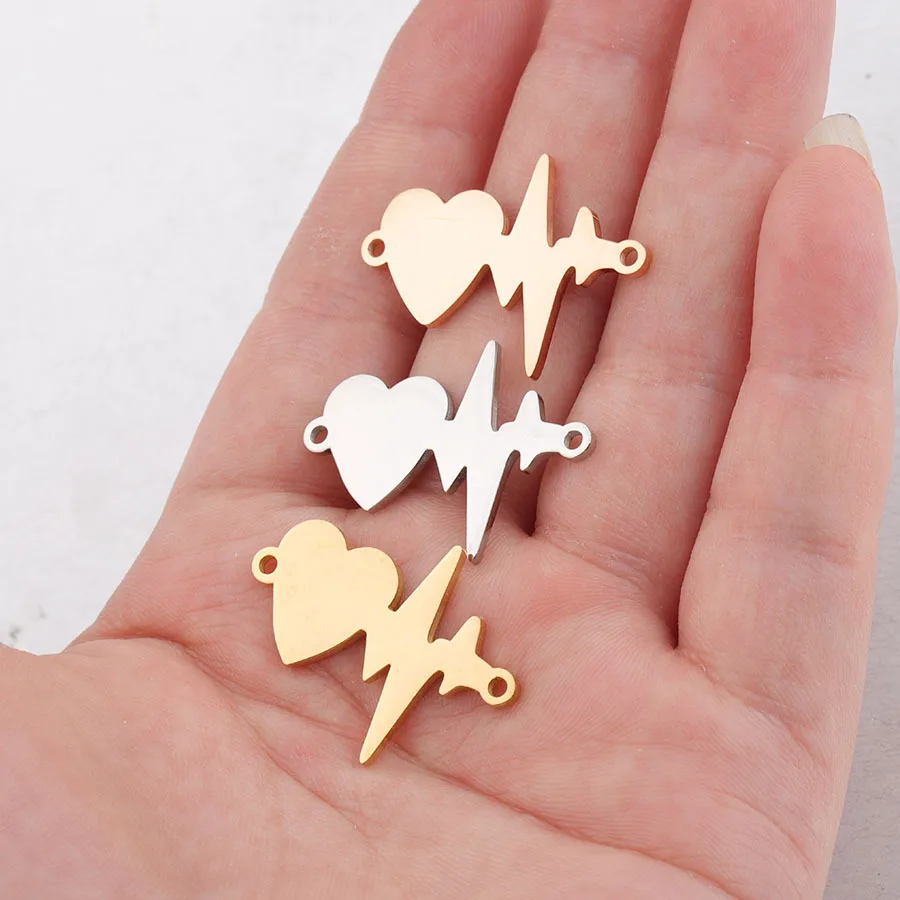 5 шт. индивидуальное сердце ЭКГ любовь сердцебиение ток очаровательное