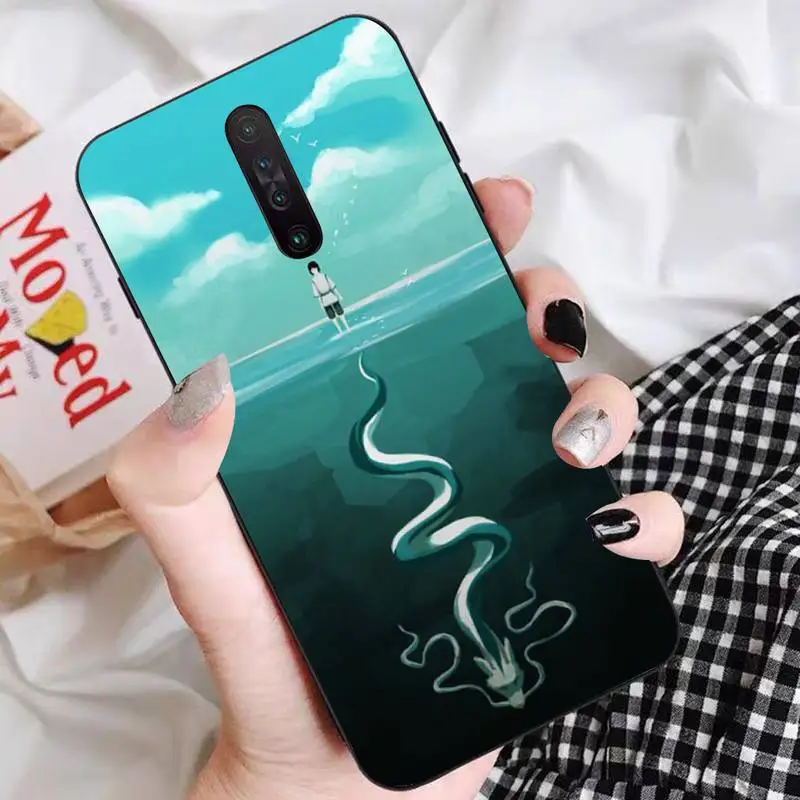 

Cartoon Spirited Away Totoro Dragon Phone Case for Redmi 5 6 7 8 9 A 5plus K20 4X S2 GO 6 K30 pro