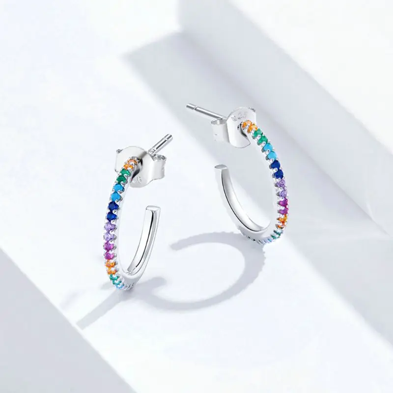 

925 Sterling Silver Pendant Fashion Earrings Jewelry For Women Friend Gift G2AF
