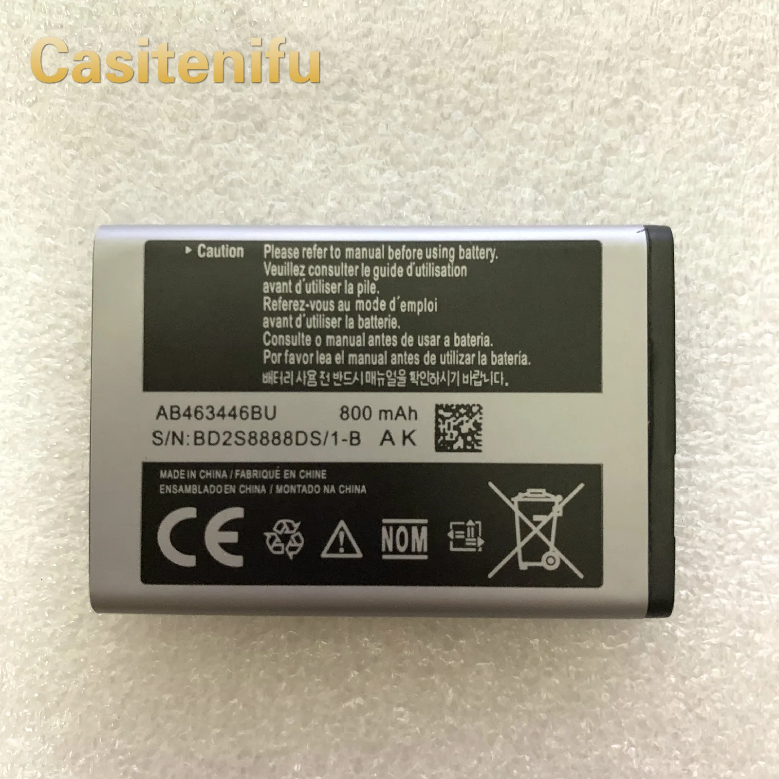 Новинка AB463446BU AB553446BU аккумулятор для Samsung GT C3520 E1228 E2530 E339 X208 X160 X210 E250 E900 E2330 C5212
