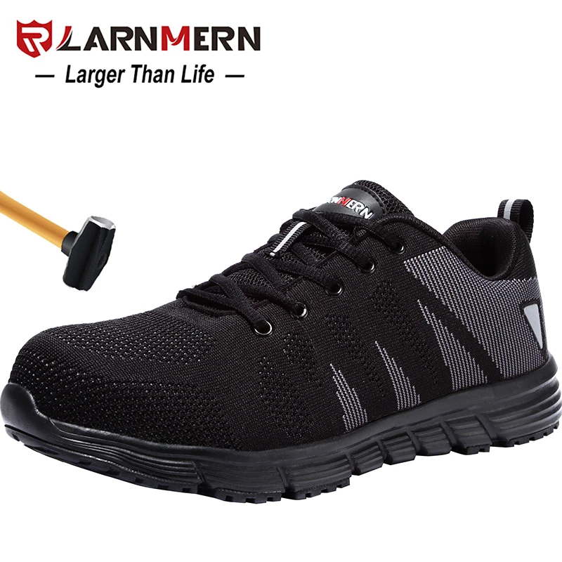 LARNMERN/Мужская Рабочая защитная обувь со стальным носком строительные кроссовки