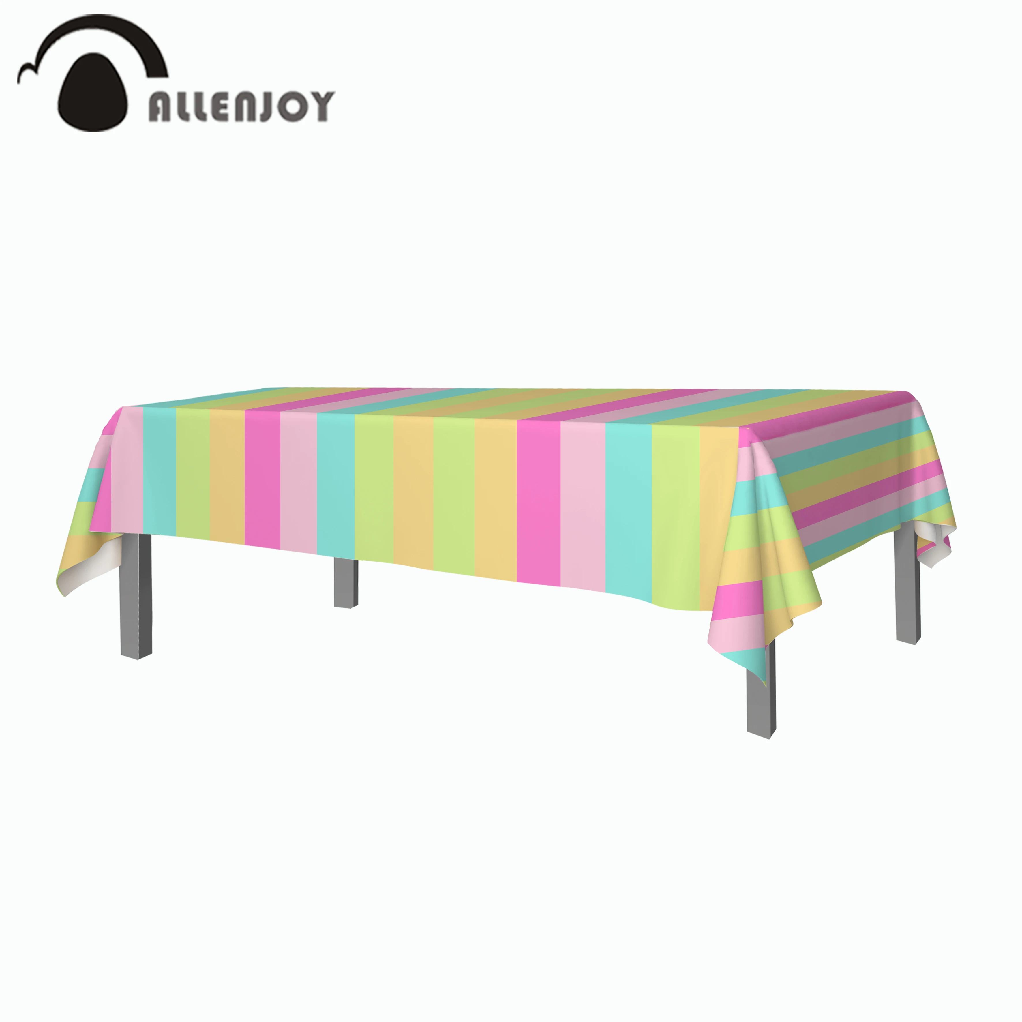 Allenjoy полосатая Радужная скатерть покрывающая стол облако звезда Крещение день