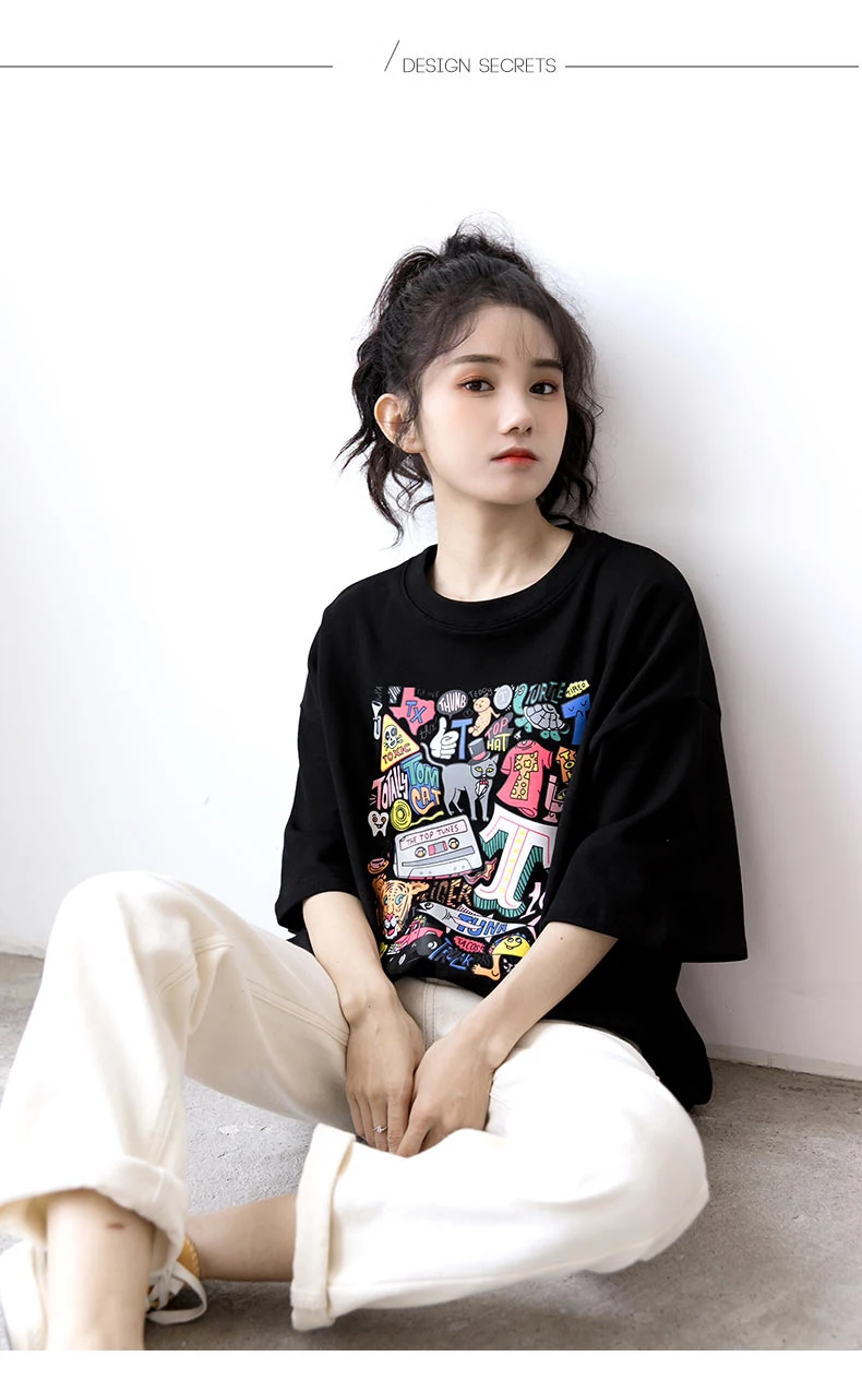 

women tops summer 2021 y2k top Harajuku Japan Anime Manga Ito woman tshirts vintage Fun Tees Tops t-shirt Tee with print gothic