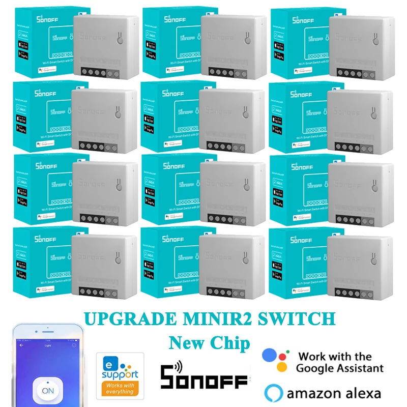 Смарт-переключатель SONOFF Mini R2 с поддержкой Wi-Fi и управлением через приложение |