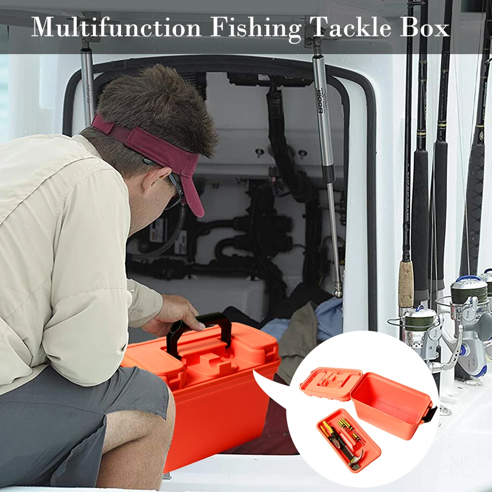 

Multifunction Fishing Tackle Box Plastic Waterproof Durable Large Capacity High Strength Tool Storage Case Fishing Accessories