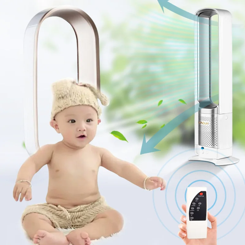 Безлопастный вентилятор электрический охлаждающий воздушный башенный с