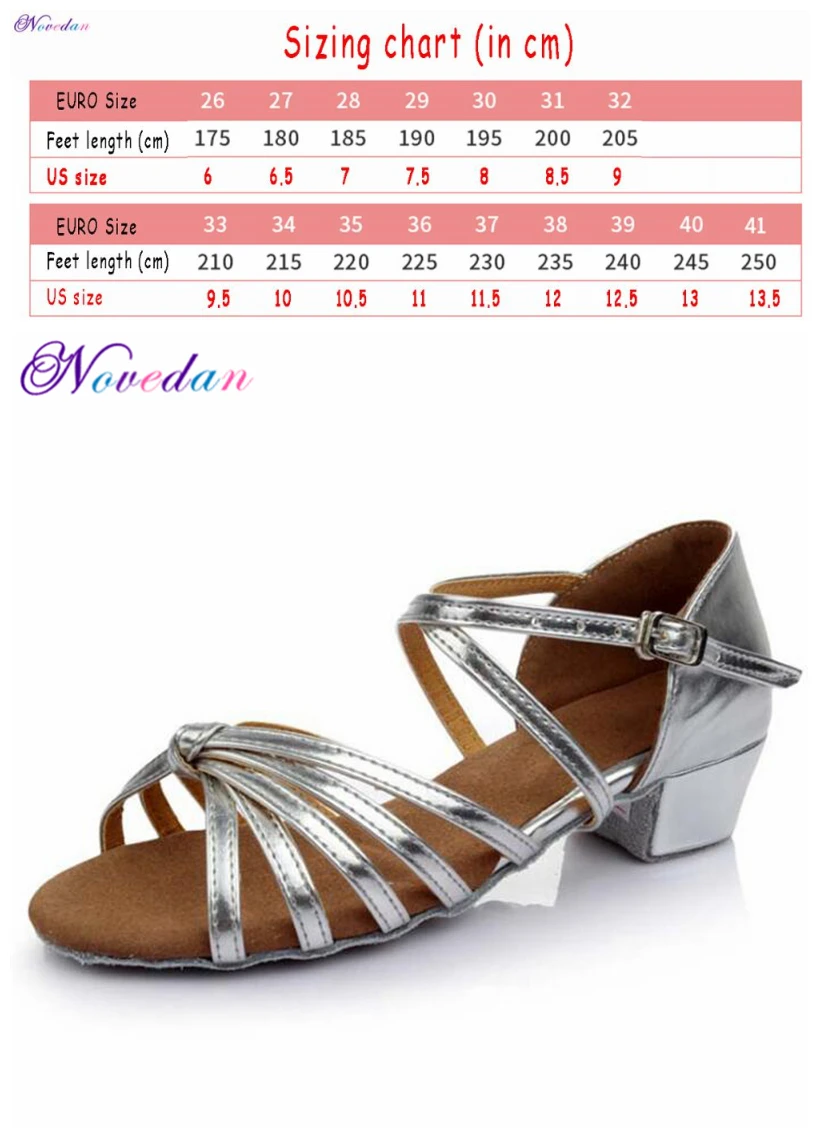 Style 9 Check size Скидка; Новинка; ; Детская бальное танго сальса для девочек; обувь для латинских танцев; атласная кубинская обувь на низком каблуке; 17 цветов - Цвет: Style 9 Check size