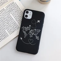 popular world map travel airplane phone case for iphone x xr xs max 11 12 13 pro max 6s 7 8 plus se 2020 back silicone cover