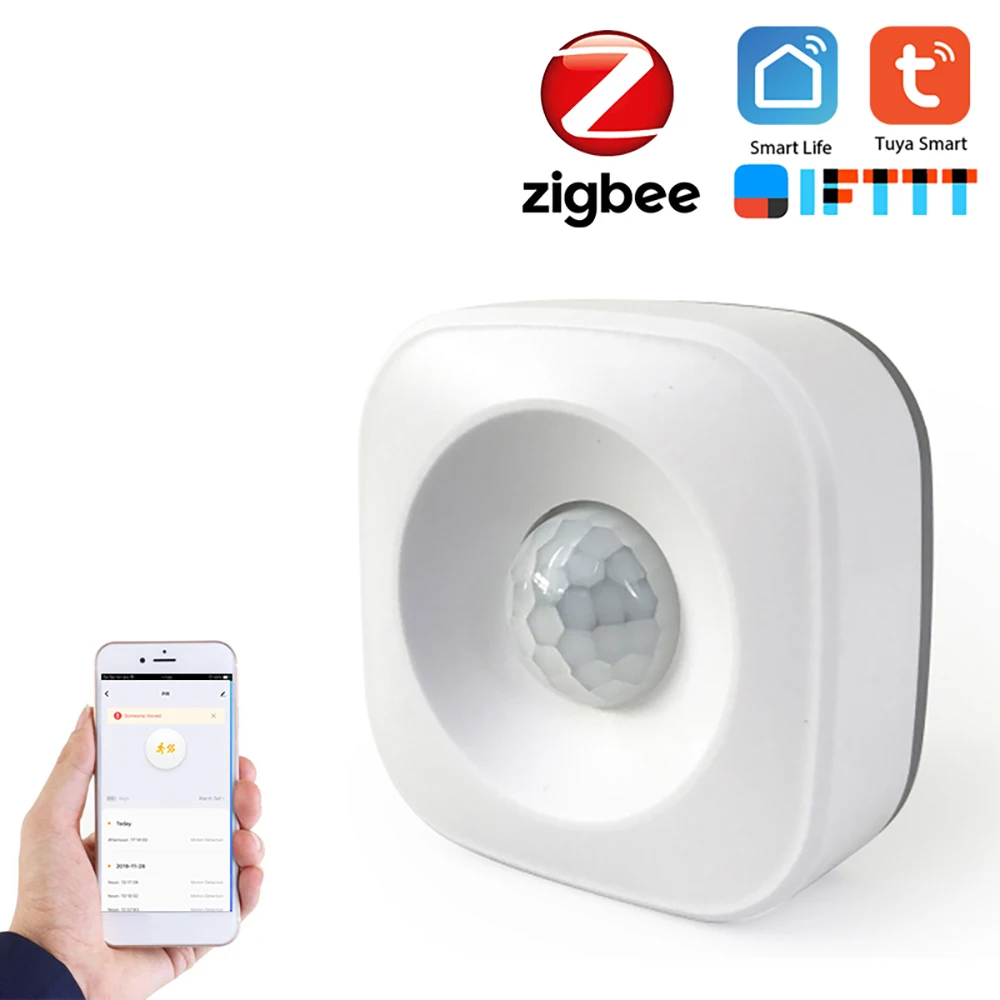 Пассивный инфракрасный датчик движения Tuya ZigBee с поворотом на 360 °|Автоматизация