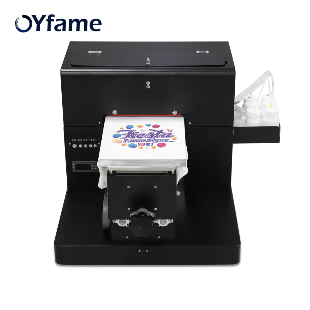 Планшетный принтер OYfame A4 Принтер DTG для футболок ткани хлопка одежды планшетный с