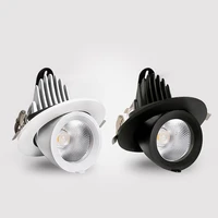 led cob downlight recessed light 360 degree adjustable angle 5w 12w 20w 30w 40w spot lamp living room office mall bar ac110 240v