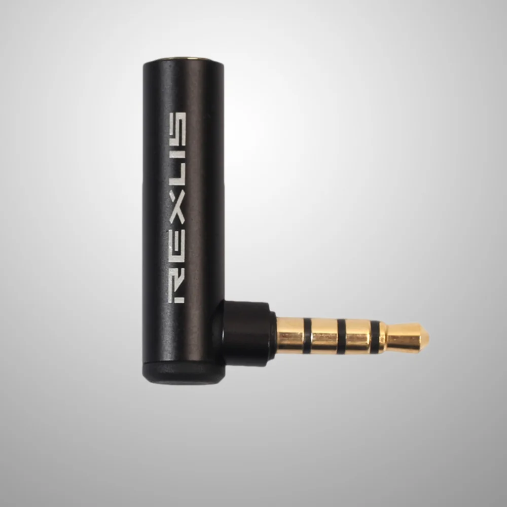 Адаптер 3 5 мм штекер гнездо 90 градусов для мобильных телефонов планшетов