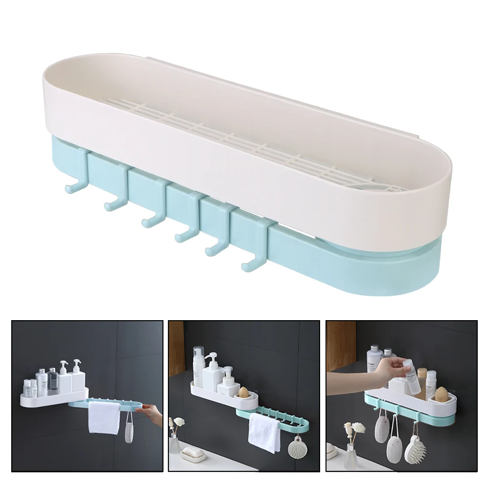 

Organizer Wall Mounted Type Corner Shower Shelf Punch-Free Bathroom Accessories Shampoo Shower Shelf Holder Kitchen Storage Rack