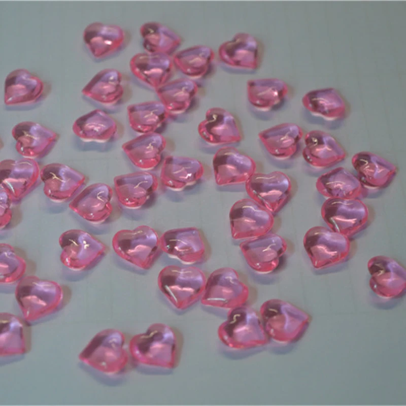 Pink 100 шт 10*4 мм 17 цветов в форме сердца акриловая Хрустальная пешка шахматная игра для маркеров настольные игры аксессуары 10 цветов - Цвет: Pink