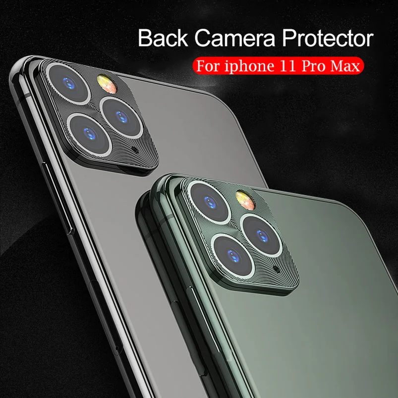 Роскошный металлический защитный чехол для объектива телефона IPhone 11 Pro Max камеры