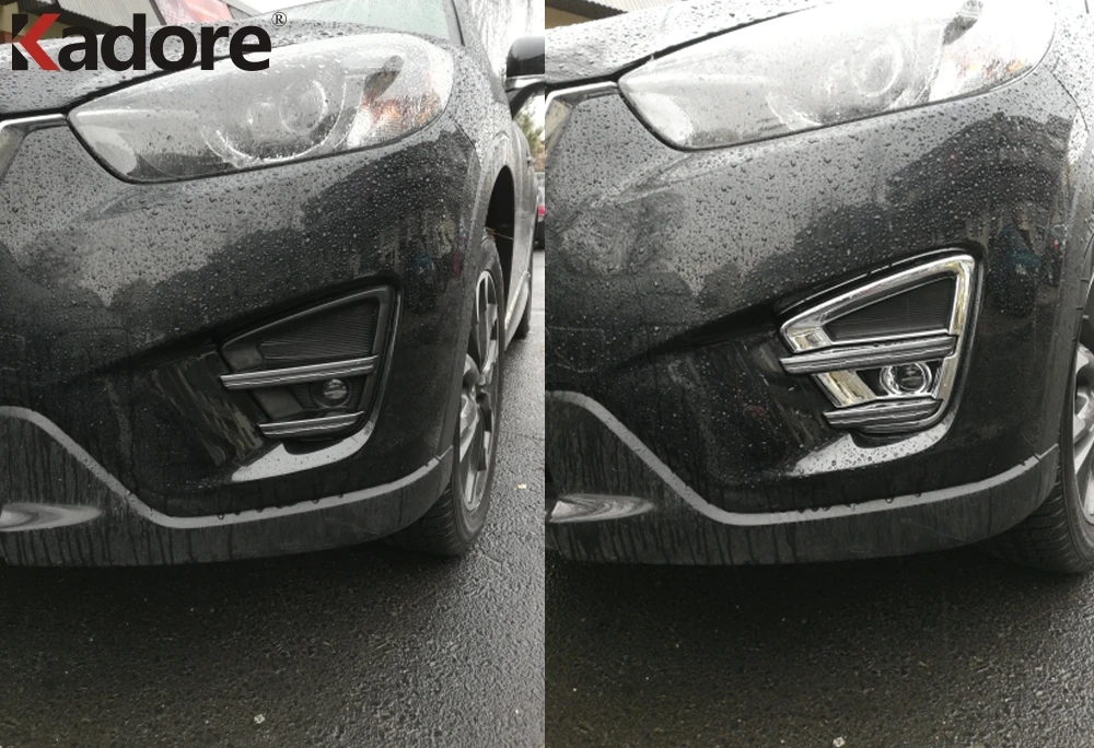 Хромированный передний противотуманный светильник для Mazda накладка на фонарь