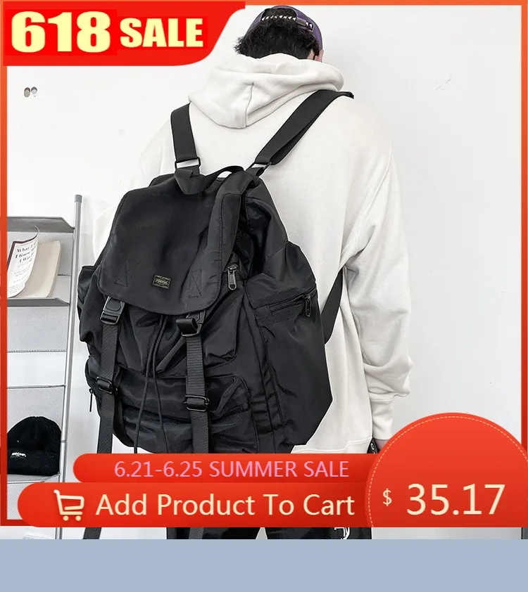 

Yoshida Porter New Male College Student Backpack Female Casual Backpack Tide Brand Fashion Japanese Large-Capacity School Bag