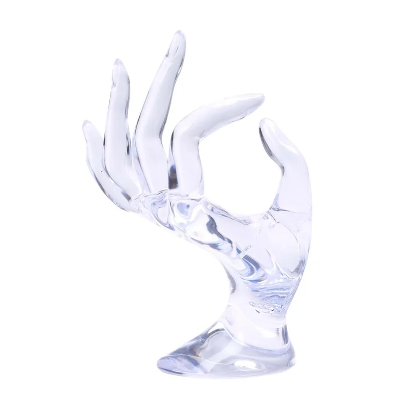 

Hand Jewelry Display Holder Bracelet Support Portable (Transparent)