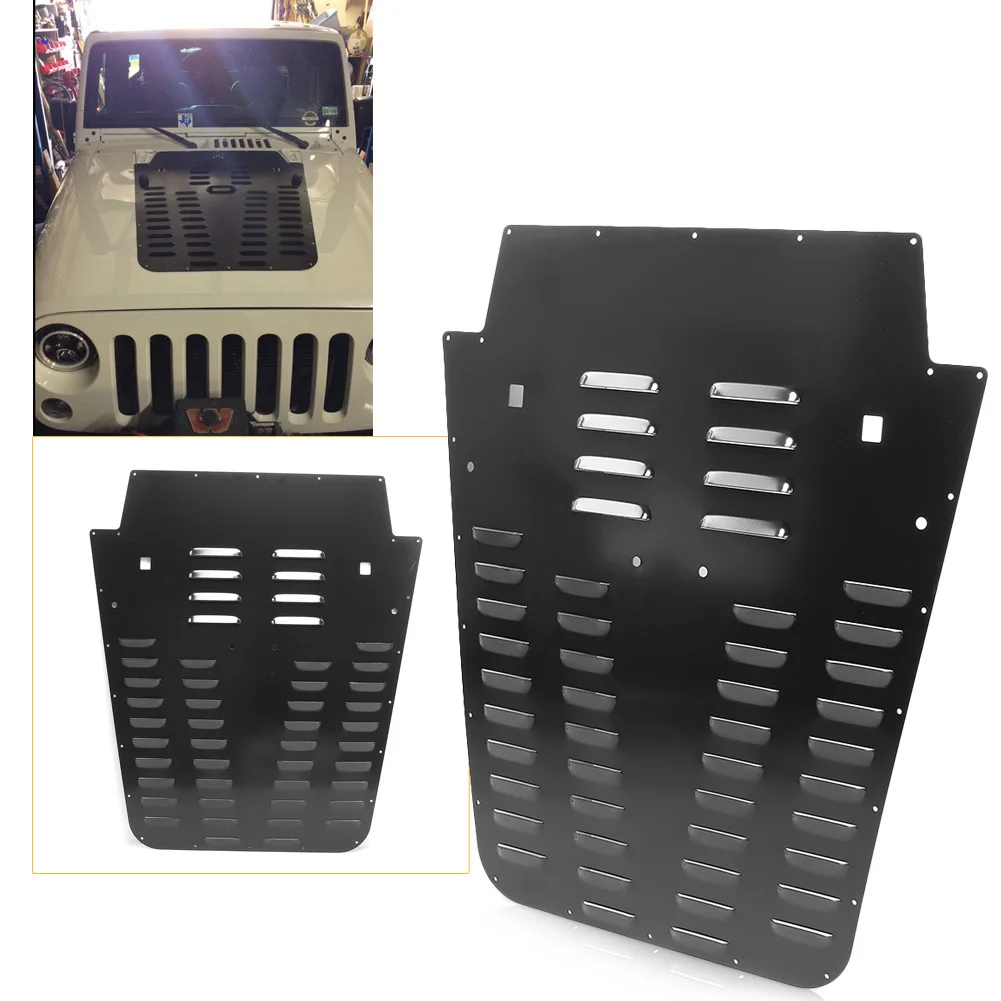 Крышка жалюзи капота двигателя автомобиля для Jeep Wrangler JK 2013 2014 2015 2016 2017 2018 ЧПУ