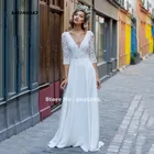 Женское свадебное платье It's yiiya, Белое Атласное Платье с V-образным вырезом, коротким рукавом и открытой спиной на лето 2022