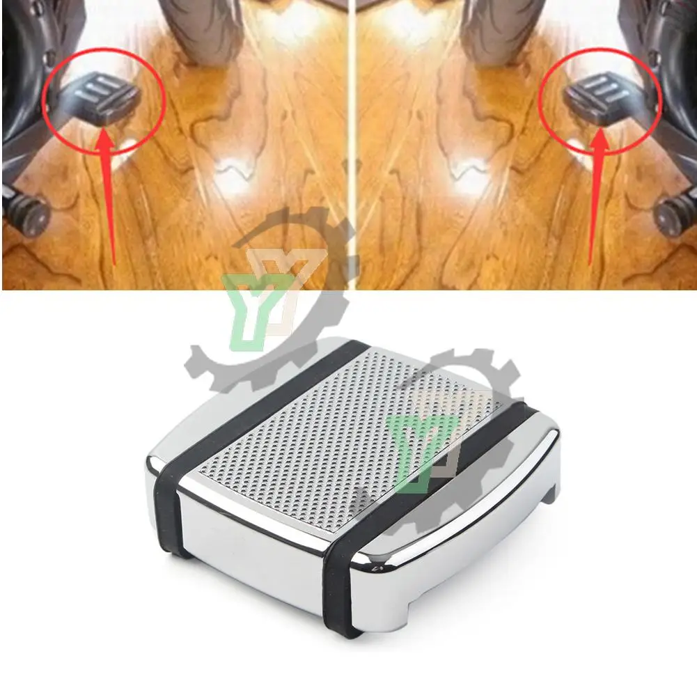 

for Harley Dyna 1993-2016 & Street XG500 XG750 2015-2016 / FXST Softail 1984-2015 2016 Edge Cut Motorcycle Brake Pedal Pad Small