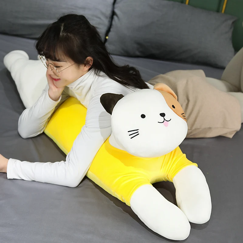 Online Almohada De Animales De Dibujos Animados De Tamaño Gigante Para Niños, Cojín De Cama De 130CM, Oso De Peluche, Gato, Dinosaurio, Regalo Para Niños