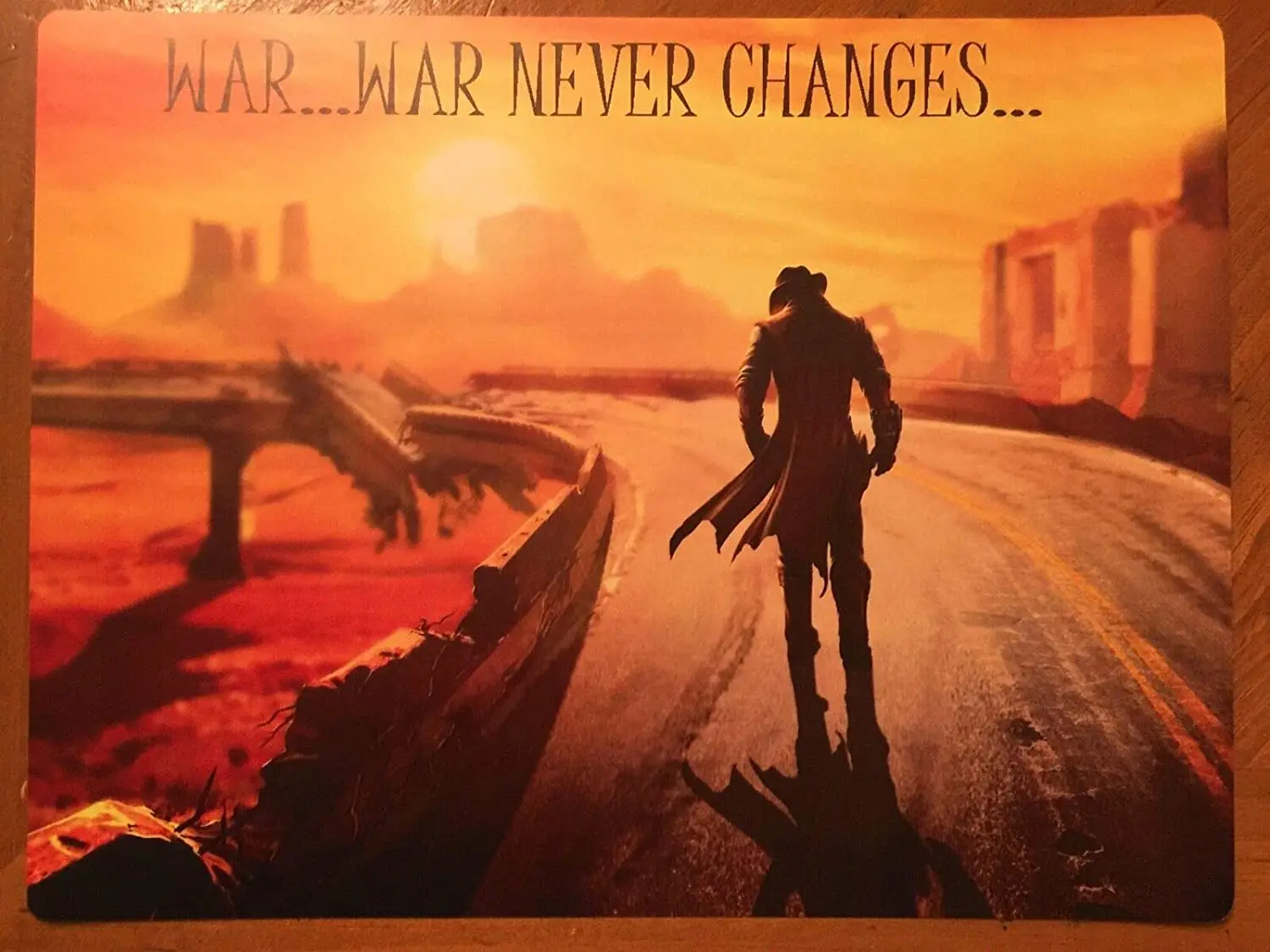 

Metal Aluminum Sign Posters Café Bar Diner Pub Restaurant Wall Decor 12X8Inch Fallout War War Never Changes