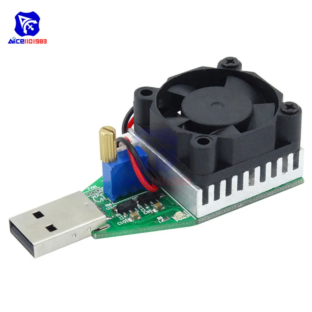 Diymore 15 Вт электронный испытательный нагрузочный резистор с USB интерфейсом тестер