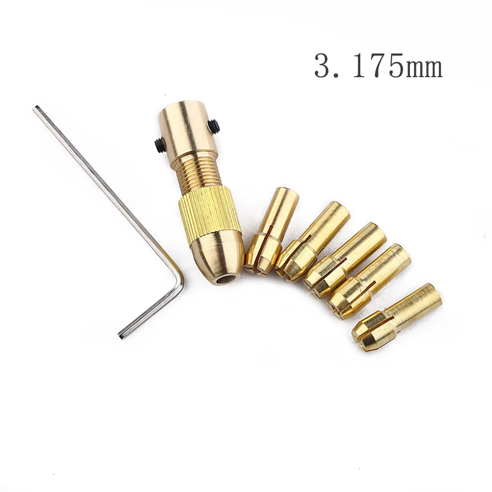 7 шт. сверлильные цанговые патроны набор быстрозажимного патрона для мини