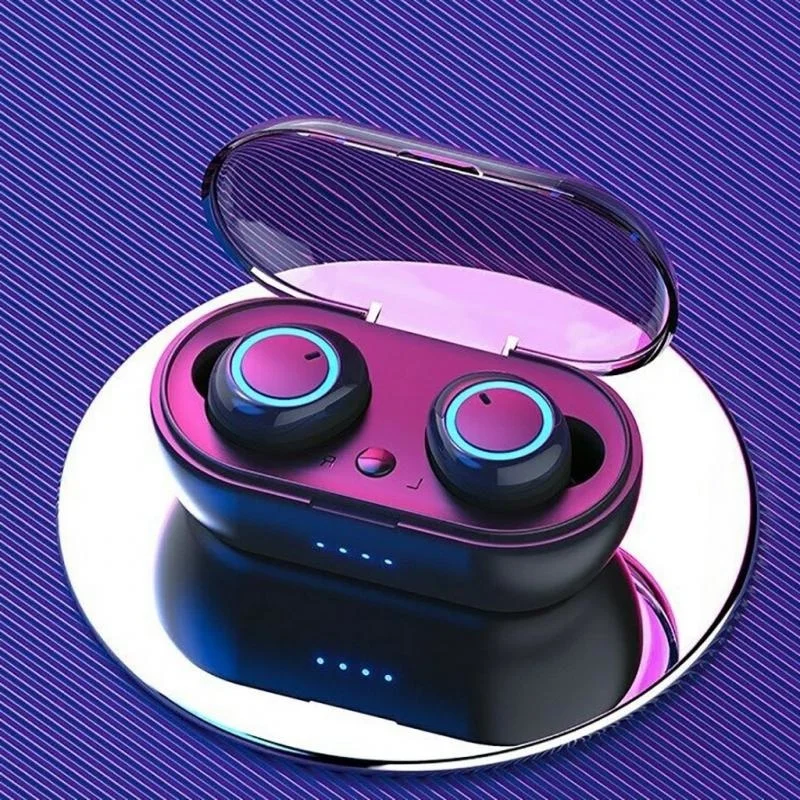

Y50 TWS Bluetooth Earphone Wireless Headphone Stereo Headset Sport Earbuds Microphone With Charging Box For Smartphone