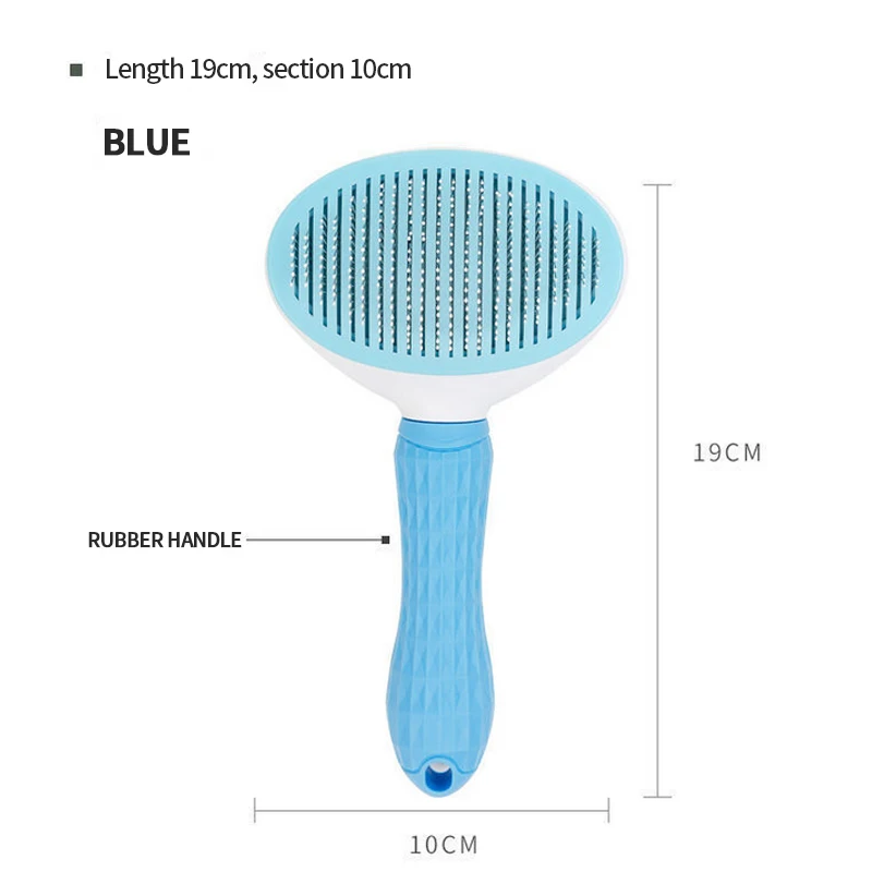 

Hair Removal Comb for Dogs Cat Detangler Fur Trimming Dematting Deshedding Brush Grooming Tool For matted Long Hair Curly Pet