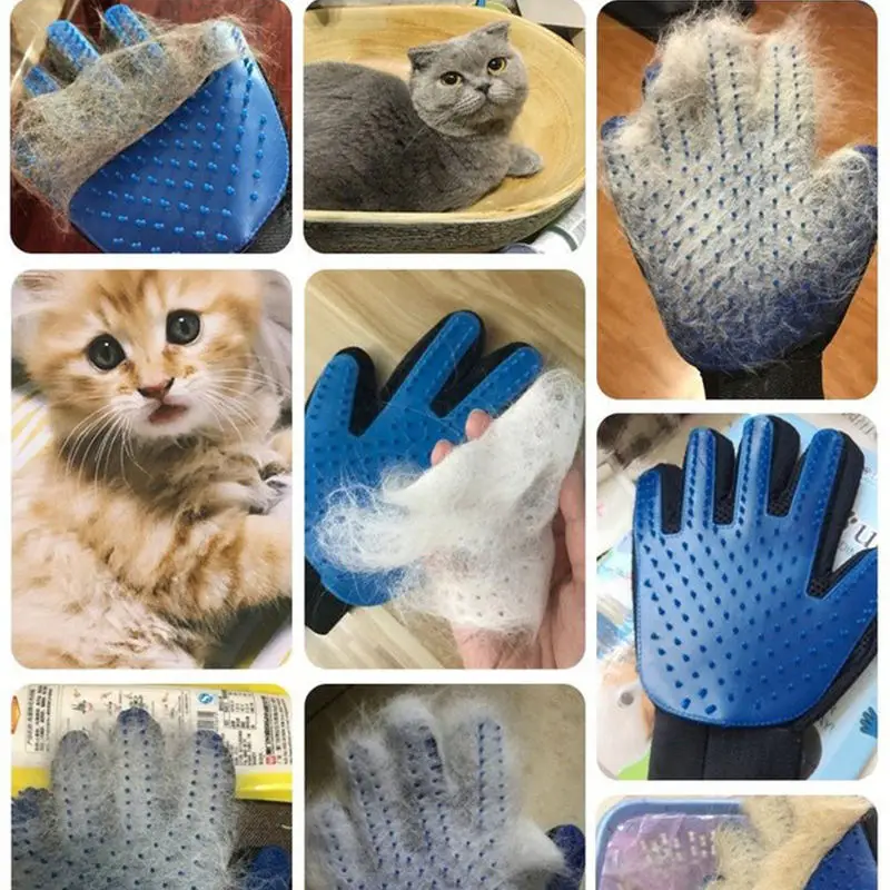 Горячая Распродажа щетка для шерсти собаки расческа перчатка чистки питомцев