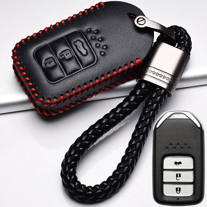 Чехол для ключей honda accord 9 crider city 2015 2016 2017 Vezel Spirior Odyssey Civic Jazz HRV CRV Fit Freed Jade - купить по