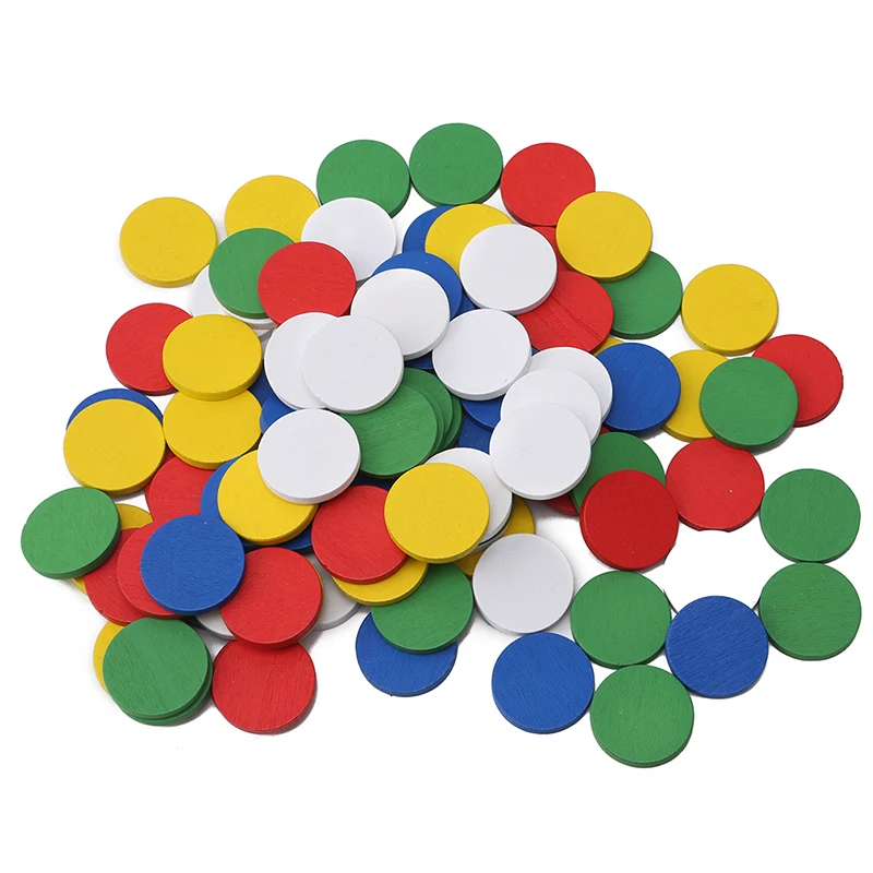 Монтессори Развивающие деревянные игрушки дети круглые пластины Красочные Круг