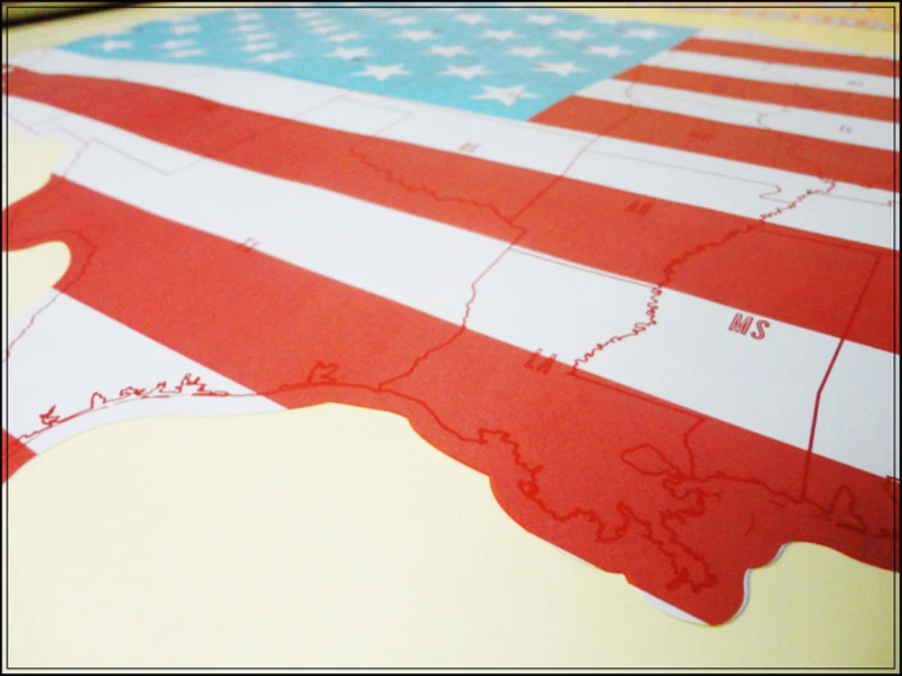 Office Supplies USA Scratch Map Of American Country Packed in Card Tube off Travel Vacation Traveler Log Gift | Дом и сад