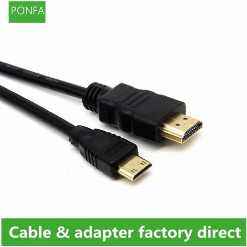 Высокоскоростной мини HDMI совместимый кабель 1 м 5 2 3 штекер 4K 3D 1080P для планшета