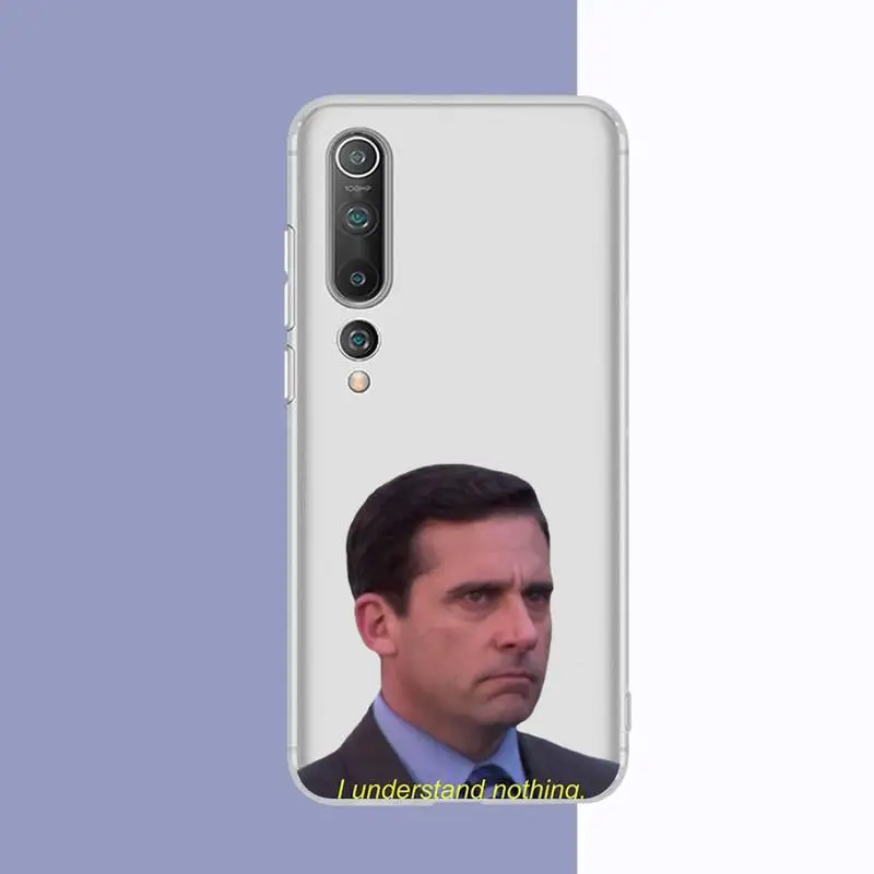 fhnblj michael scott the office phone case for redmi note 5 7 8 9 10 a k20 pro max lite for xiaomi 10pro 10t free global shipping