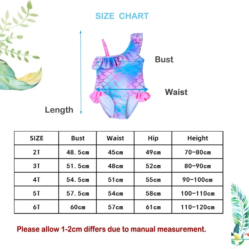 

2021 Summer New Girls' Swimsuit Children Swimsuit Holiday Clothes Hot Spring Baby Girl Sleeveless Cartoon Swimming Suit Clothing
