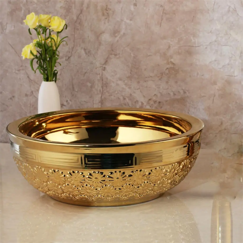 Only Basin 05 Torayvino, ванная комната, Твердый латунный кран для раковины, набор, золотой роскошный керамический кран для туалета, умывальник, раковина, ванна, комбинированный смеситель, слив - Цвет: Only Basin 05