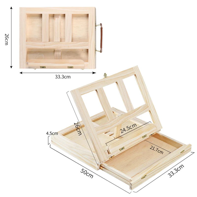 Складной мольберт Портативный Миниатюрный Настольный многофункциональный для