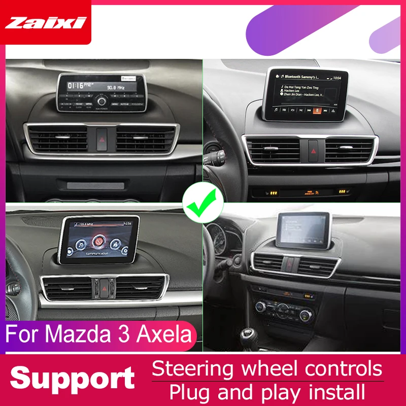 

Android car dvd gps multimedia player For Mazda 3 Axela 2013 2014 2015 2016 2017 2018 car dvd navigation radio video audio