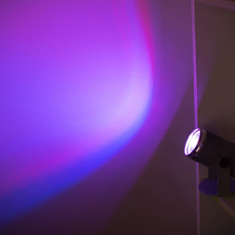 Миниатюрный светодиодный сценический RGB светильник 1 Вт прожектор с эффектом