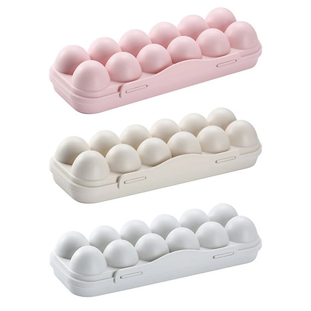 

12 Egg Tray Holder Egg Storage Box Refrigerator Crisper Storage Container Home Storage Organization Kitchen Box Egg Tools