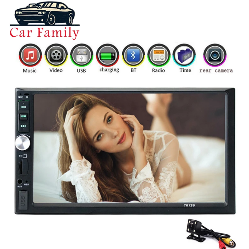Автомобильный радиоприемник 2DIN Mirrorlink Android Кассетный рекордер проигрыватель 7