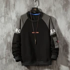 Толстовка мужская с капюшоном, модный брендовый принт, черный Свитшот в стиле хип-хоп, свободного покроя, Повседневная Уличная одежда в стиле панк, весна-осень 2022