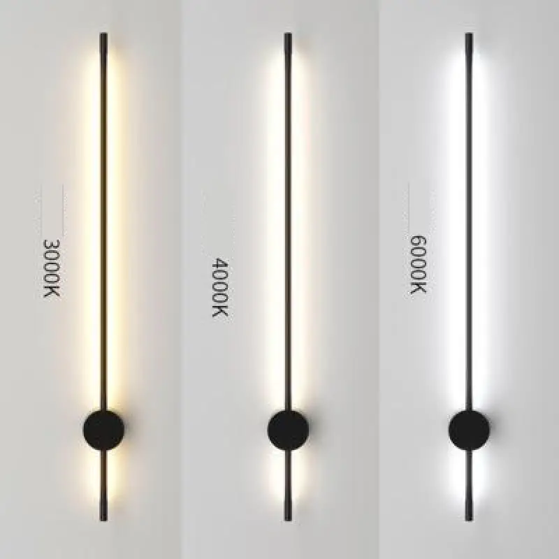 

Nordic Minimalist Bedside Wall Lamp Corridor Stair Creative Bedroom Led Wall Light Living Room Background Line Led Lighting